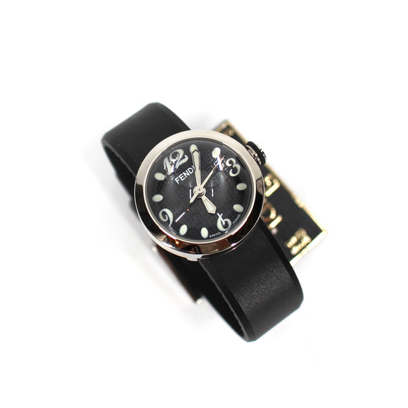 Fendi 8010 L Bussola Bubble Watch NEW Stainless Steel Rubber Band With Case - Picture 1 of 9